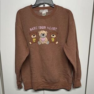 Brown Bear Graphic Sweatshirt